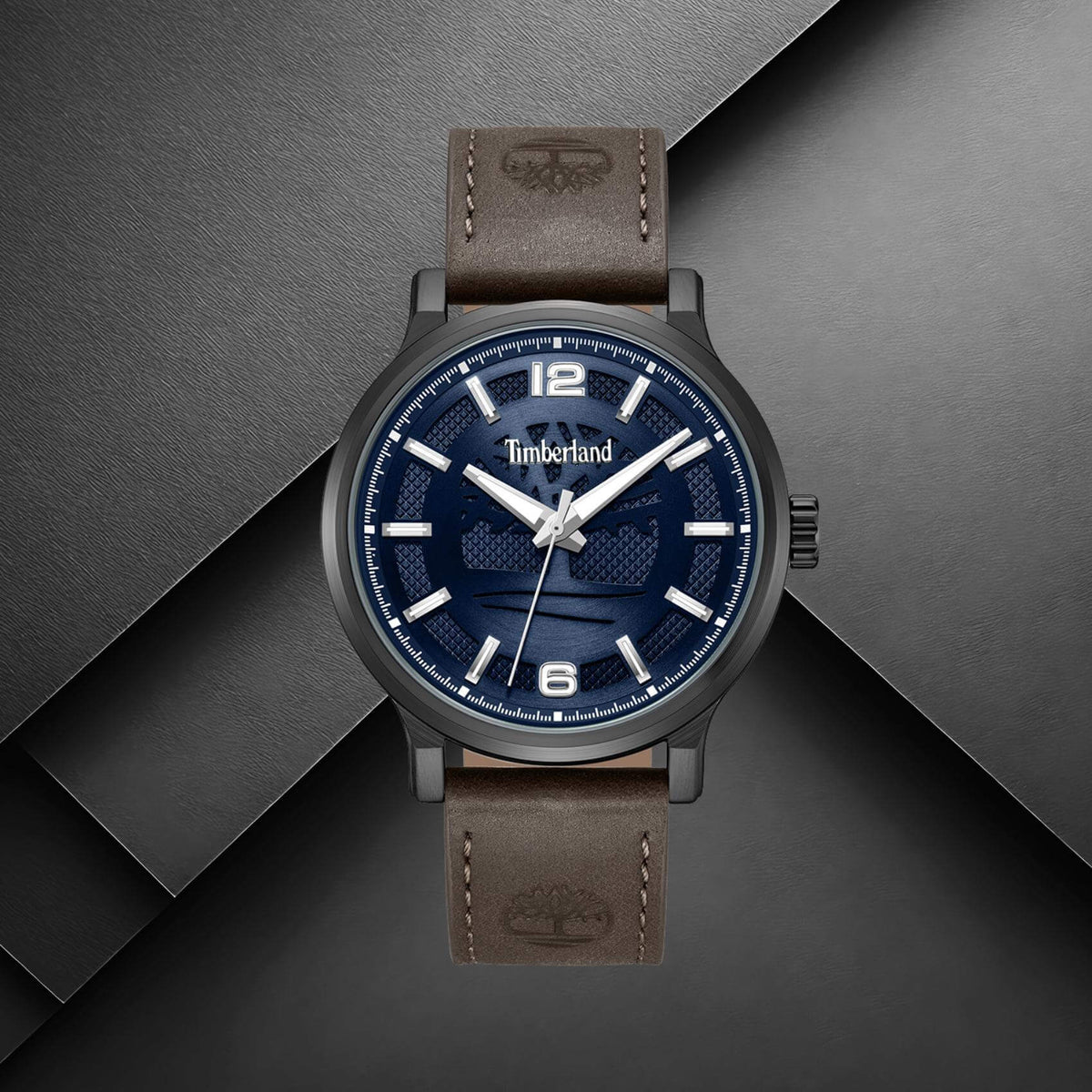 Timberland Driscoll TDWGA0094703 με καφέ δερμάτινο λουράκι και μπλε καντράν.