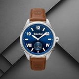 Timberland Fern Row TDWGA0083501 σε studio background με καφέ δερμάτινο λουράκι και μπλε καντράν.
