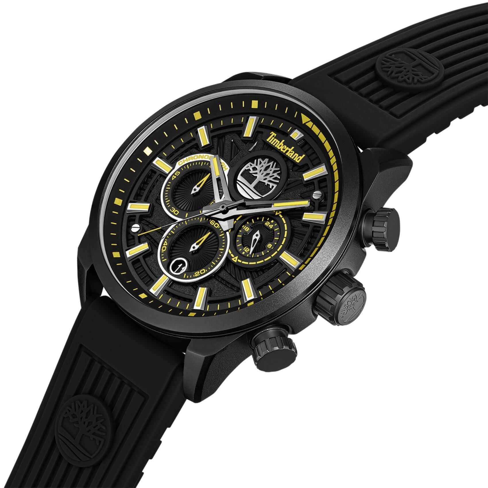 Μαύρο λουράκι σιλικόνης του Timberland Henniker III TDWGQ00949X0 Box Set.