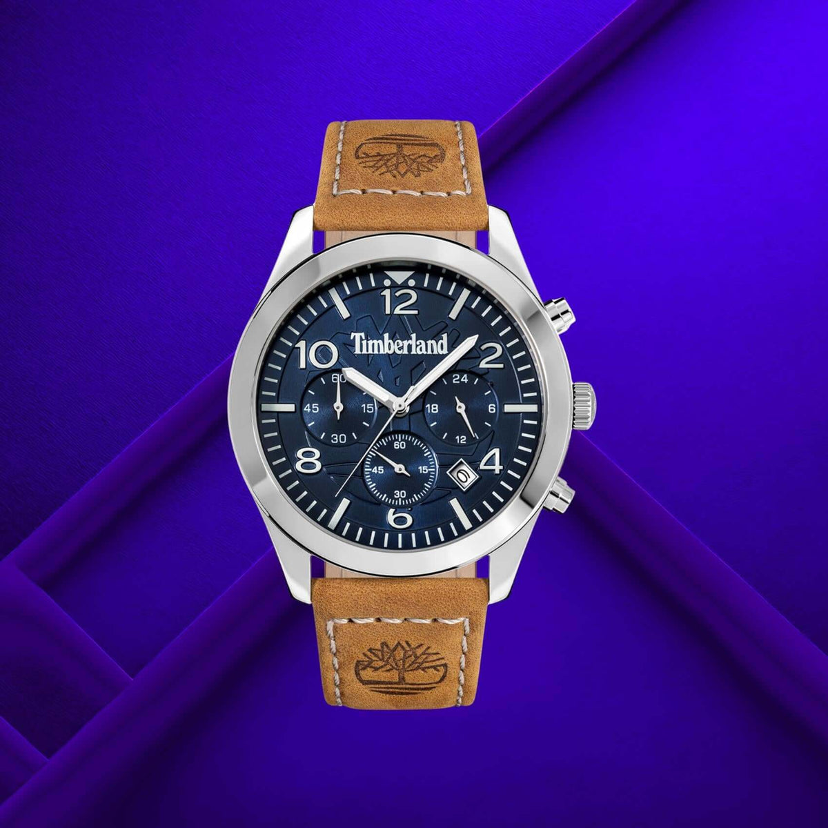 Timberland Killington Peak TDWGC0068801 σε studio background με ταμπά δερμάτινο λουράκι και μπλε καντράν.