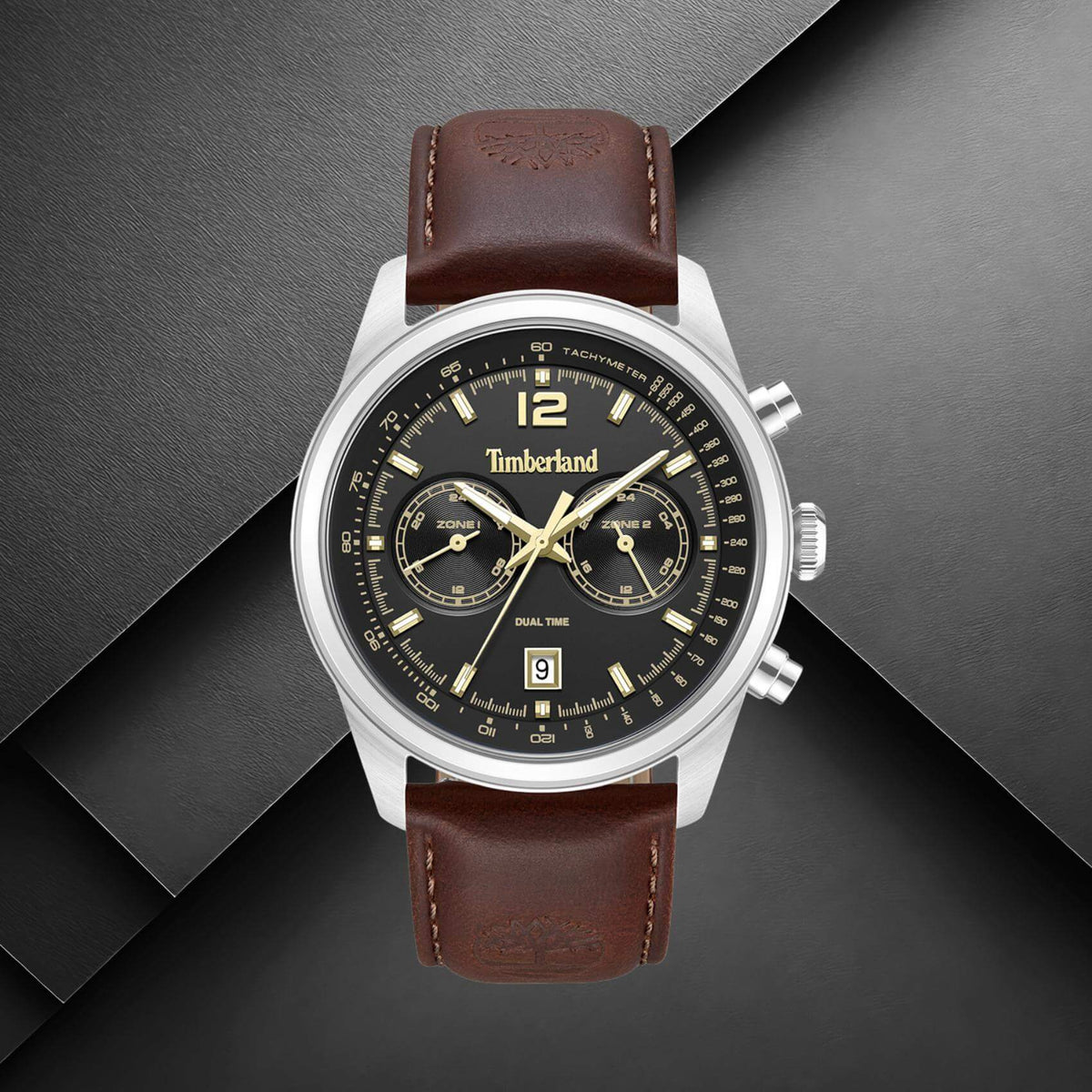 Timberland Northbridge TDWGF0094402 με καφέ δερμάτινο λουράκι και μαύρο καντράν.