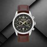 Timberland Northbridge TDWGF0094402 με καφέ δερμάτινο λουράκι και μαύρο καντράν.