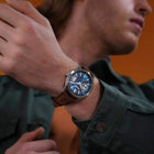 Ρολόι Timberland Trumbull TDWGB0041005 Με Ταμπά Δερμάτινο Λουράκι