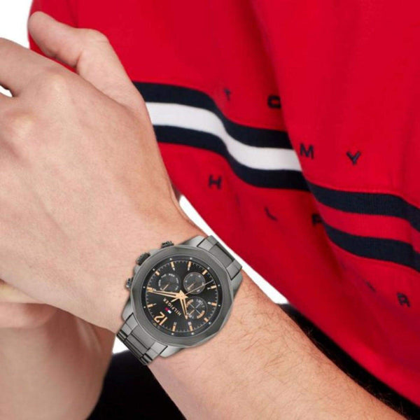 Ρολόι Tommy Hilfiger Lars 1792061 Με Ανθρακί Μπρασελέ