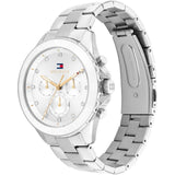 Ρολόι Tommy Hilfiger Mellie 1782707 με ασημί ατσάλινο μπρασελέ και ασημί καντράν 40mm με ζιργκόν.