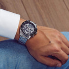 Ρολόι Χρονογράφος Casio Edifice EFR-552D-1AVUEF Με Ασημί Μπρασελέ