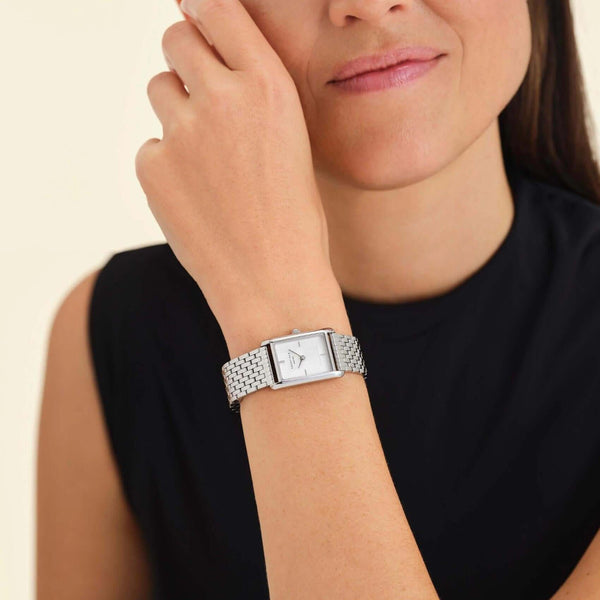 Ρολόι Rosefield Heirloom HWSSS-H02 Με Ασημί Μπρασελέ