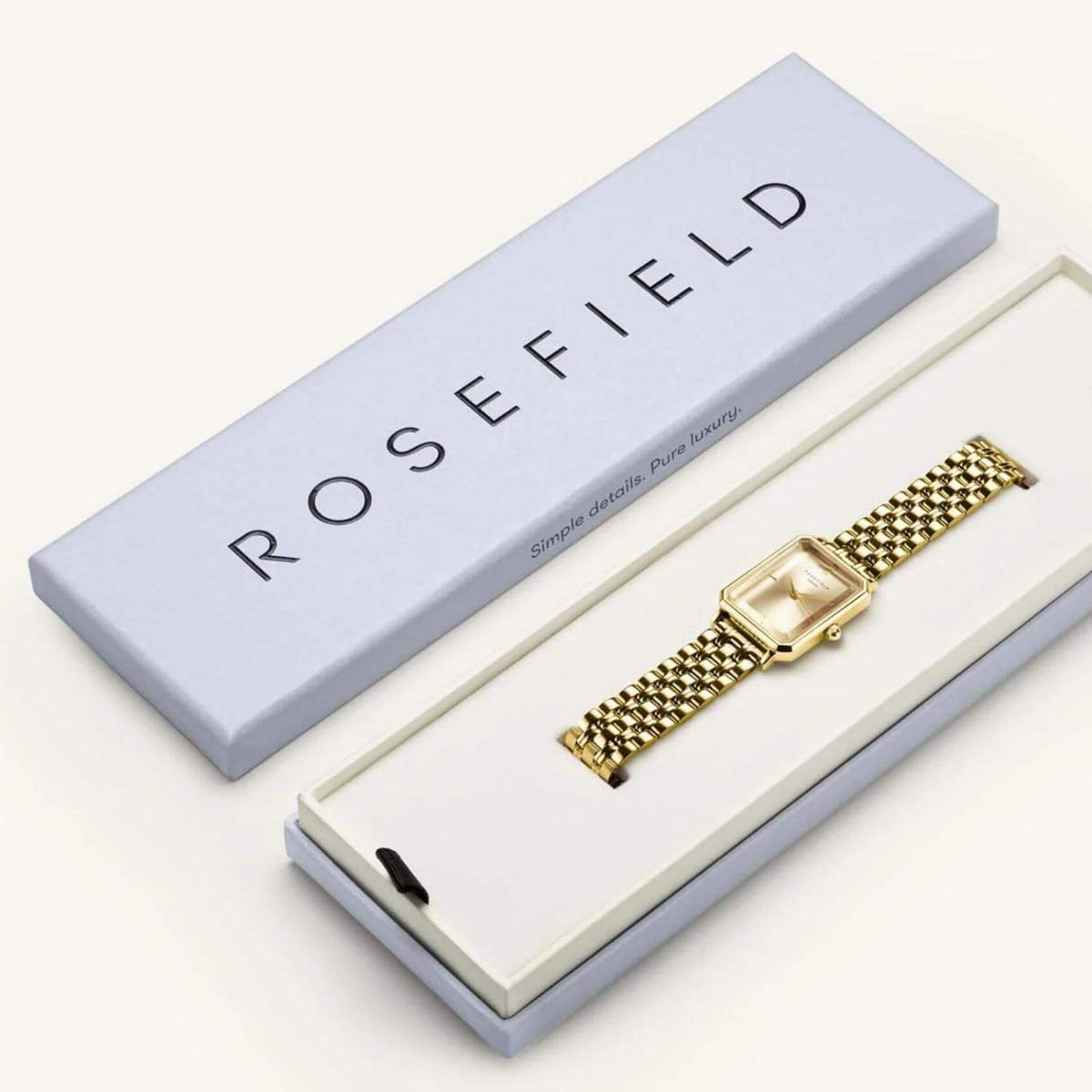 Συσκευασία ρολογιού Rosefield Octagon Champagne OCGSG-O65.