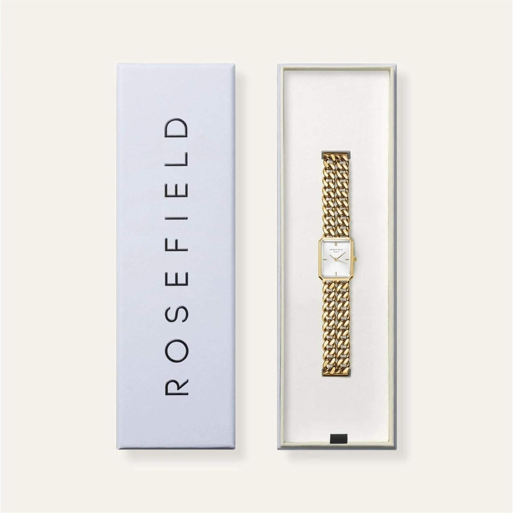 Συσκευασία ρολογιού Rosefield Studio Double Chain SWGSG-O76.