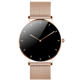 Ρολόι Smartwatch VOGUE Astrea 2020950451 με ροζ χρυσό μπρασελέ και οθόνη αφής σε στρογγυλό σχήμα.