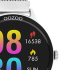 Ρολόι Smartwatch Oozoo Q00135 Με Ασημί Μπρασελέ