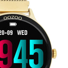 Ρολόι Smartwatch Oozoo Q00136 Με Χρυσό Μπρασελέ