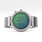 Ρολόι Smartwatch Oozoo Q00305 Με Ασημί Ατσάλινο Μπρασελέ