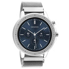 Ρολόι Smartwatch Oozoo Q00305 Με Ασημί Ατσάλινο Μπρασελέ