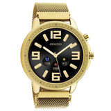 Ρολόι Smartwatch Oozoo Q00306 Με Χρυσό Ατσάλινο Μπρασελέ