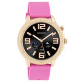 Ρολόι Smartwatch Oozoo Q00325 Με Ροζ Καουτσούκ Λουράκι