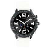 Ρολόι Smartwatch Oozoo Q00327 Με Άσπρο Καουτσούκ Λουράκι