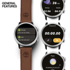 Ρολόι Smartwatch Timberland Trail Force S1 TDIGB0064501 Set με Καφέ Δερμάτινο Λουράκι