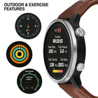 Ρολόι Smartwatch Timberland Trail Force S1 TDIGB0064501 Set με Καφέ Δερμάτινο Λουράκι