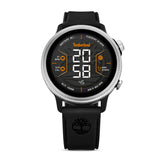 Smartwatch Timberland Trail Force S1 TDIGB0064501 με μαύρο λουράκι σιλικόνης και μαύρο καντράν 48 mm.