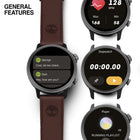 Ρολόι Smartwatch Timberland Trail Force S1 TDIGB0064502 Sετ με Καφέ Δερμάτινο Λουράκι