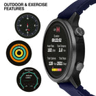 Ρολόι Smartwatch Timberland Trail Force S1 TDIGB0064502 Sετ με Καφέ Δερμάτινο Λουράκι