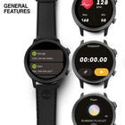 Ρολόι Smartwatch Timberland Trail Force S1 TDIGB0064503 Με Μαύρο Λουράκι Σιλικόνης