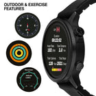 Ρολόι Smartwatch Timberland Trail Force S1 TDIGB0064503 Με Μαύρο Λουράκι Σιλικόνης