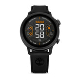Smartwatch Timberland Trail Force S1 TDIGB0064503 με μαύρο λουράκι σιλικόνης και μαύρο καντράν 48 mm.