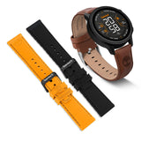 Smartwatch Timberland Trail Force S1 TDIGB00645X0 με καφέ δερμάτινο λουράκι και μαύρο καντράν 48 mm και extras λουράκια σιλικόνης μαύρο και πορτοκαλί.