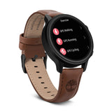 Πλάγια όψη του Smartwatch Timberland Trail Force S1 TDIGB00645X0 με καφέ δερμάτινο λουράκι.