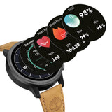 Κοντινό στο μαύρο καντράν του Smartwatch Timberland Trail Force S1 TDIGB00645X1