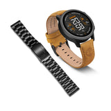 Smartwatch Timberland Trail Force S1 TDIGB00645X1 με δέσιμο ταμπά δερμάτινο λουράκι και μπρασελέ, μαύρο καντράν, 48 mm.