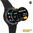 Ρολόι Smartwatch Timberland Trail Force S2 TDIGB0089801 Με Μαύρο Λουράκι Σιλικόνης