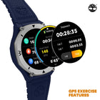 Ρολόι Smartwatch Timberland Trail Force S2 TDIGB0089802 Με Μπλε Λουράκι Σιλικόνης