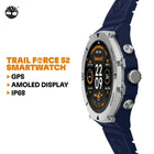 Ρολόι Smartwatch Timberland Trail Force S2 TDIGB0089802 Με Μπλε Λουράκι Σιλικόνης
