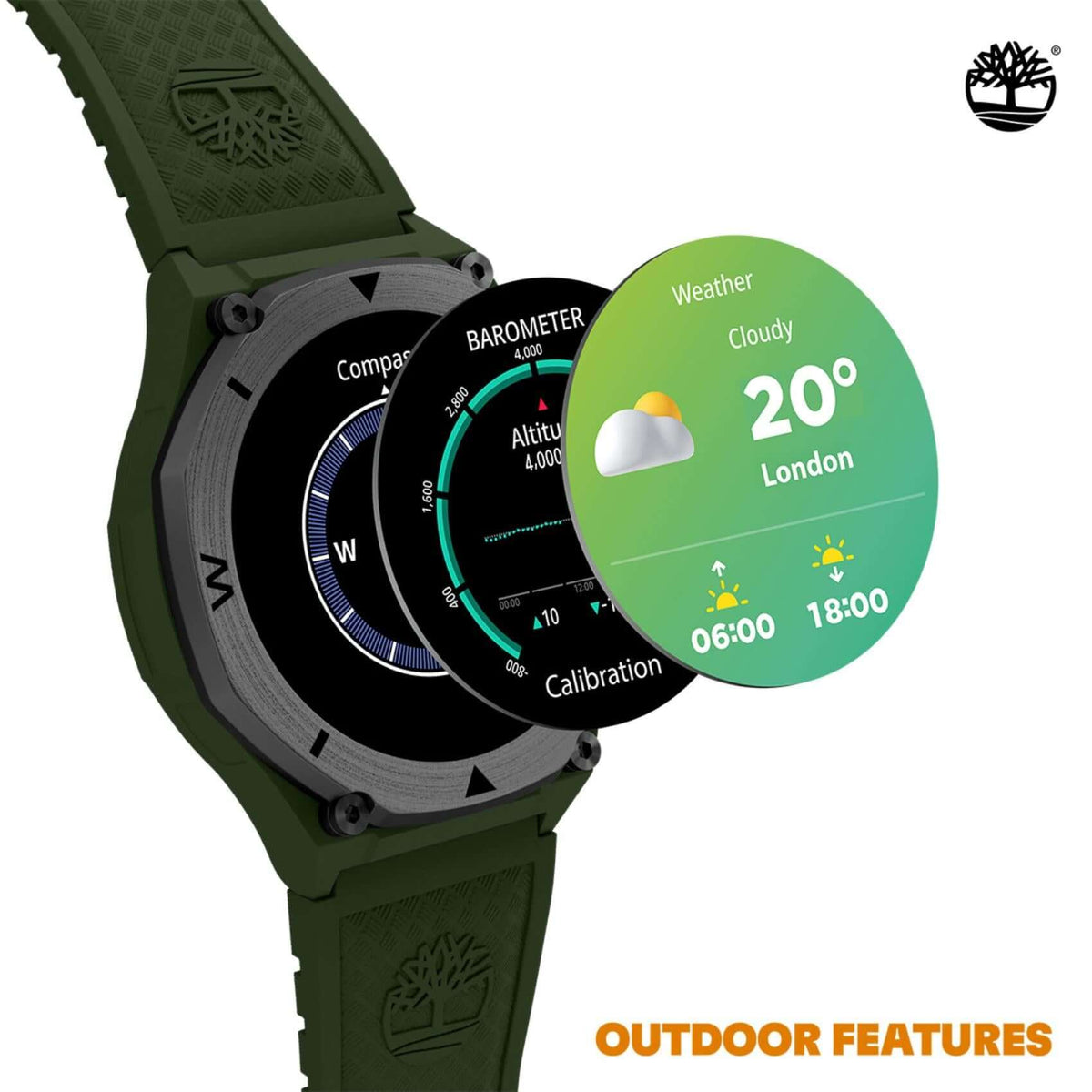 Outdoor λειτουργίες του Timberland Trail Force S2 TDIGB0089803 για πεζοπορία και εξερεύνηση.