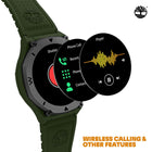 Ρολόι Smartwatch Timberland Trail Force S2 TDIGB0089803 Με Πράσινο Λουράκι Σιλικόνης