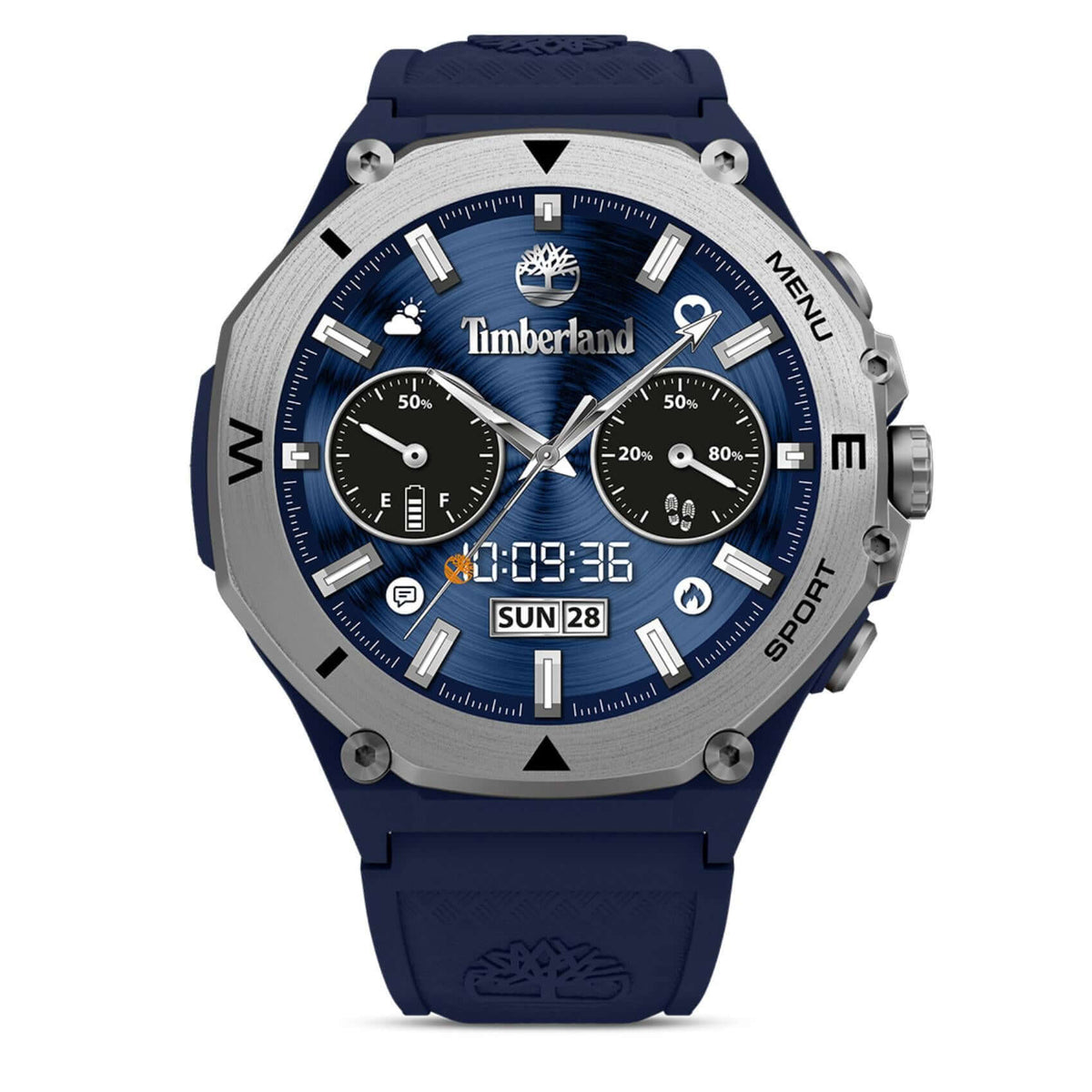 Ρολόι Smartwatch Timberland Trail Force S2 TDIGB00898X1 Set με Καφέ Δερμάτινο Λουράκι