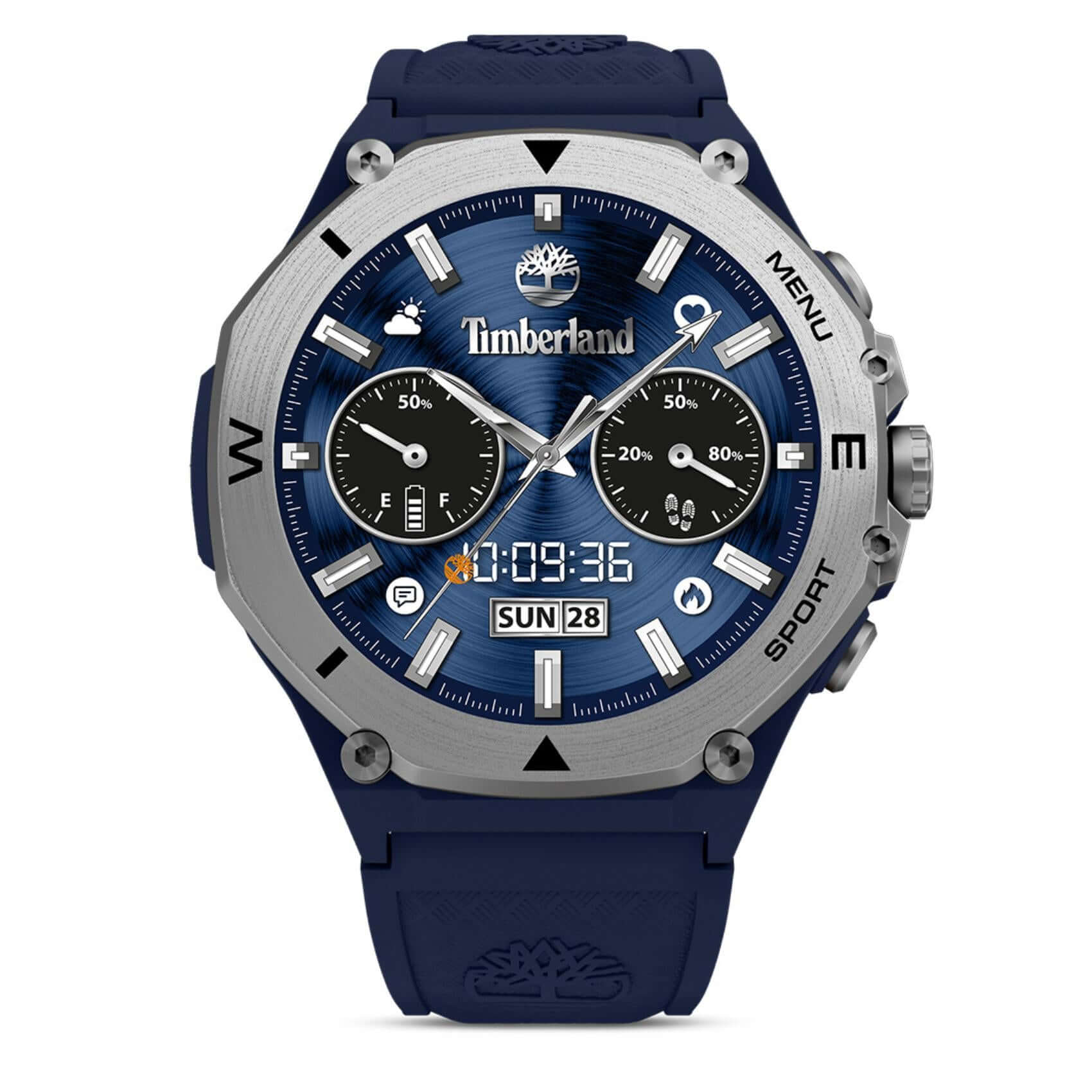 Smartwatch Timberland Trail Force S2 TDIGB00898X1 με μπλε λουράκι σιλικονης