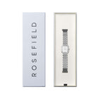 Τετράγωνο Γυναικείο Ρολόι Rosefield Boxelle BWSSS-B02 Με Ασημί Μπρασελέ