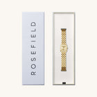 Τετράγωνο Γυναικείο Ρολόι Rosefield Boxelle BCGSG-B04 Με Χρυσό Μπρασελέ