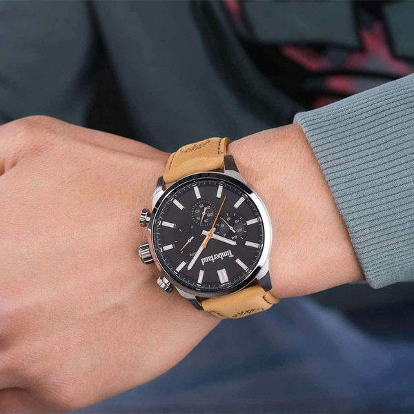 Ρολόι Timberland Henniker II TDWGF0028701 Με Ταμπά Δερμάτινο Λουράκι