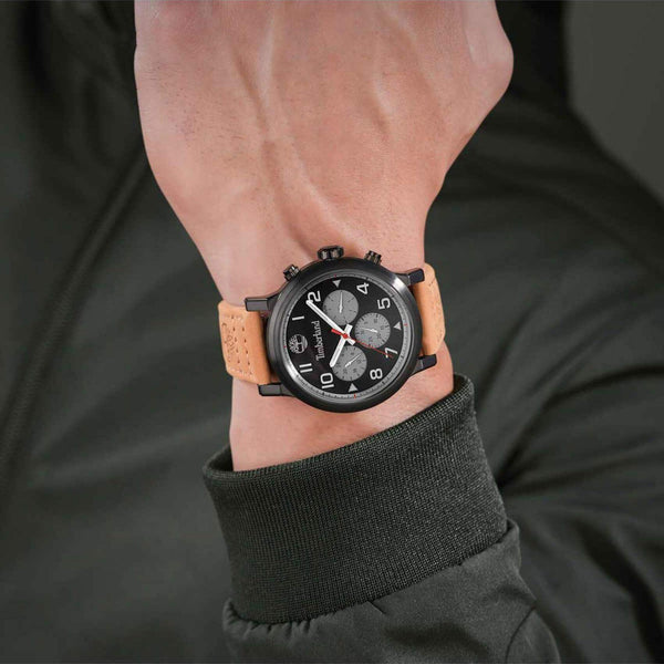 Ρολόι Timberland Pancher TDWGF0028902 Με Ταμπά Δερμάτινο Λουράκι
