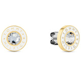 Καρφωτά σκουλαρίκια Tommy Hilfiger 2780809 από επιπλατινωμένο ατσάλι σε ασημί χρώμα με άσπρο σμάλτο και ζιργκόν.