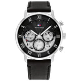 Ρολόι Tommy Hilfiger Legend 1710565 Με Μαύρο Δερμάτινο Λουράκι