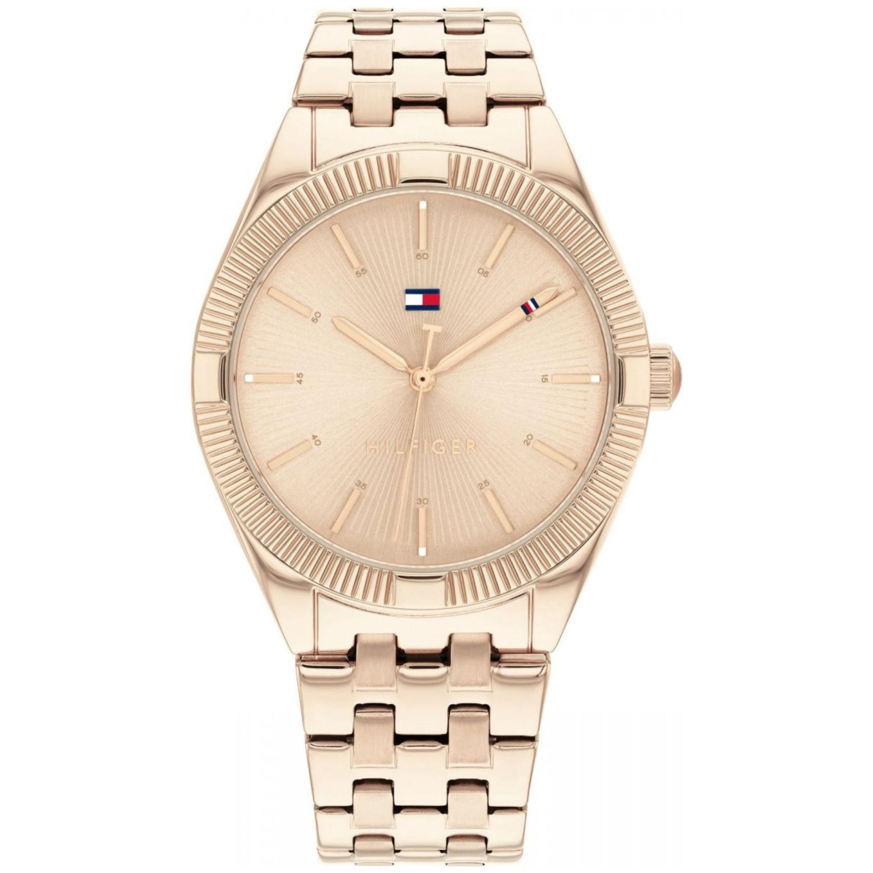 Γυναικείο ρολόι Tommy Hilfiger Rachel 1782551 με ροζ χρυσό ατσάλινο μπρασελέ και ροζ χρυσό καντράν διαμέτρου 33mm.