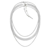Τριπλό γυναικείο κολιέ Calvin Klein 35000626 ατσάλινο ασημί.