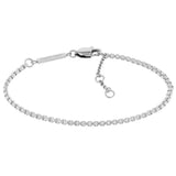 Ένα από τα ασημί βραχιόλια του σετ Calvin Klein 35000625.
