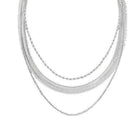 Τριπλό Γυναικείο Κολιέ Calvin Klein 35000626 Ατσάλινο Ασημί